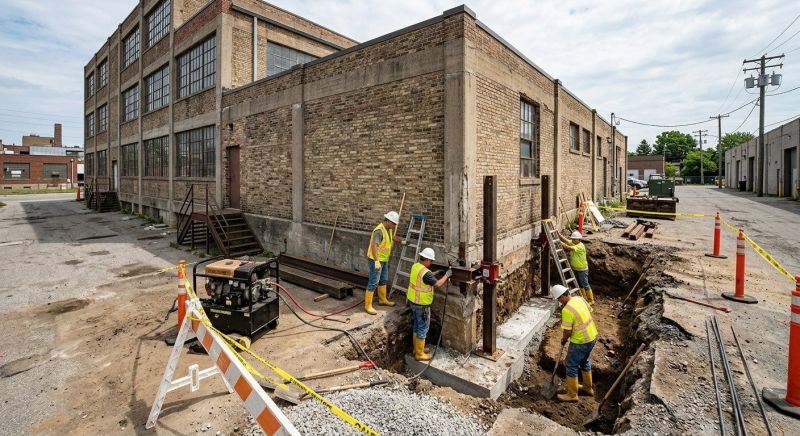 Building Foundation Repair in Ottsville, PA