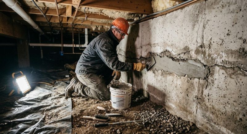 Cracked Foundation Repair in Broomall, PA