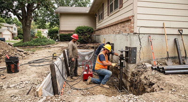 Cracked Foundation Repair in Burlington County, NJ