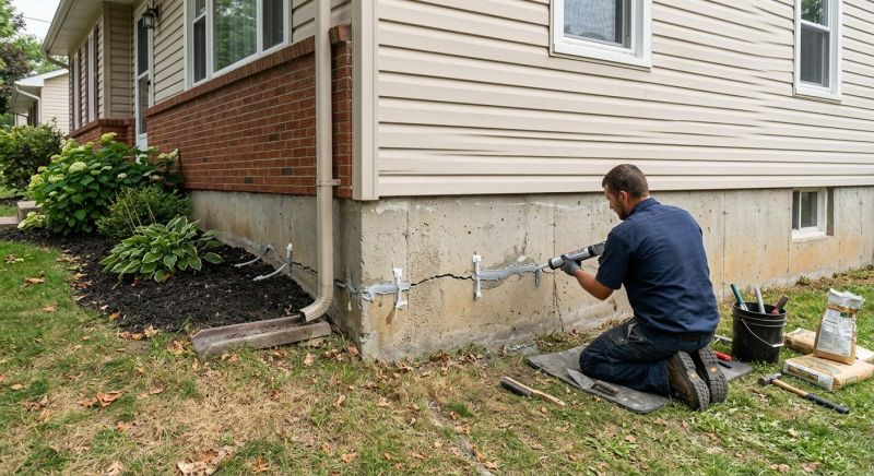 Cracked Foundation Repair in Lambertville, NJ