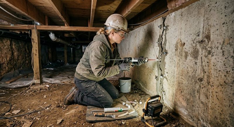 Crawlspace Foundation Repair in Devon, PA