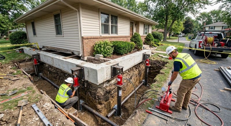 Foundation Jacking in Berwyn, PA