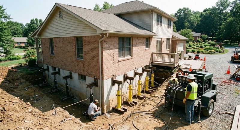 Foundation Jacking in Broomall, PA