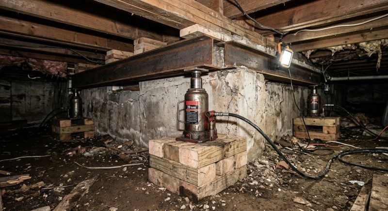Foundation Jacking in Levittown, PA