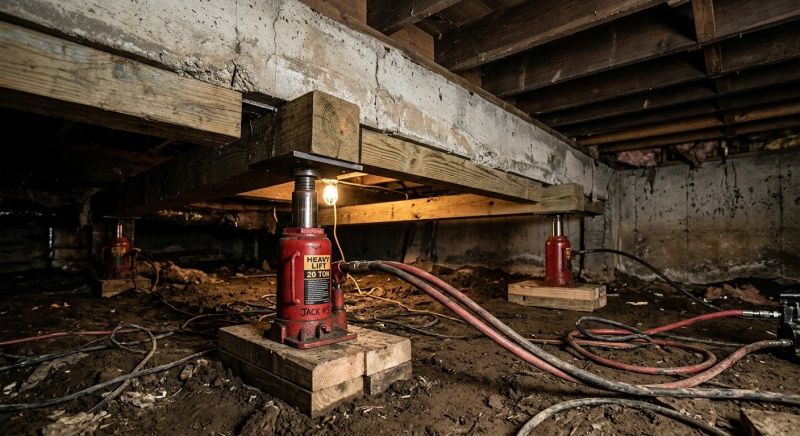 Foundation Jacking in Media, PA