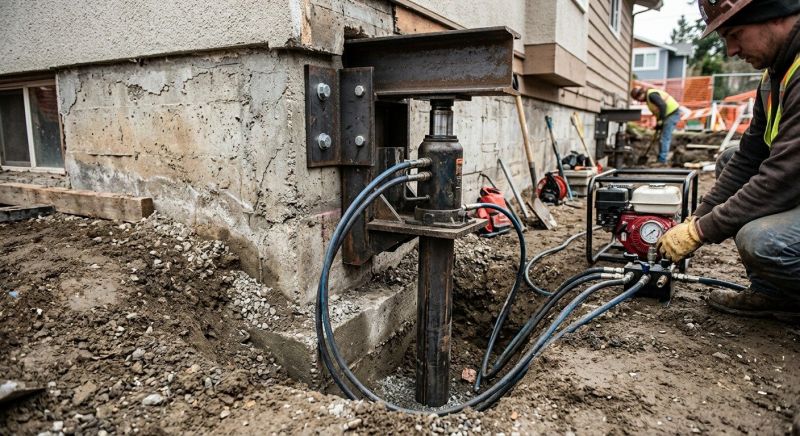 Foundation Lifting in Lansdowne, PA