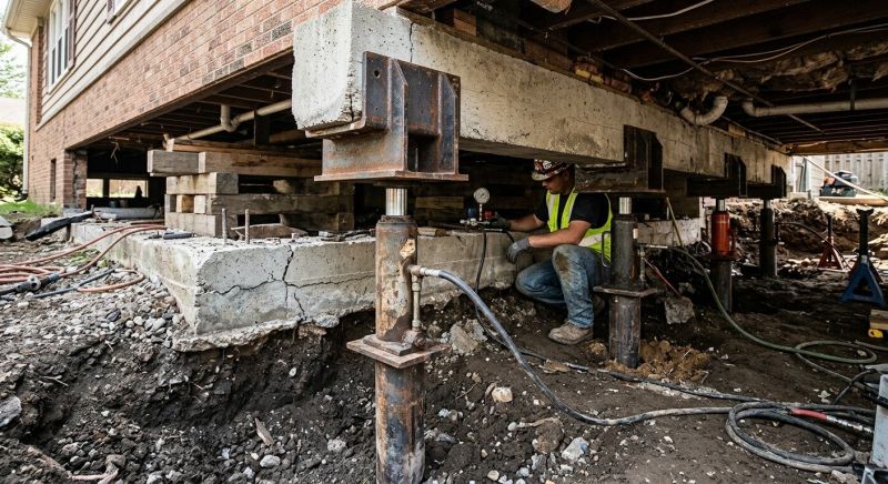 Foundation Lifting in Levittown, PA