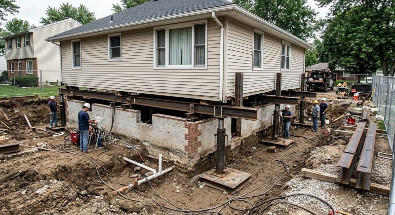 Foundation Lifting in Spring Mount, PA