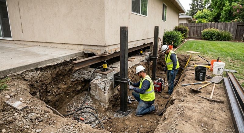 Foundation Pier Repair in Ambler, PA