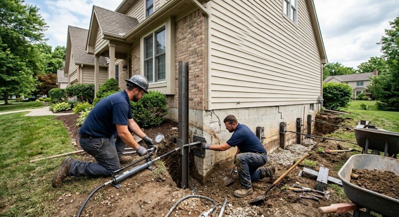 Foundation Pier Repair in Ambler, PA
