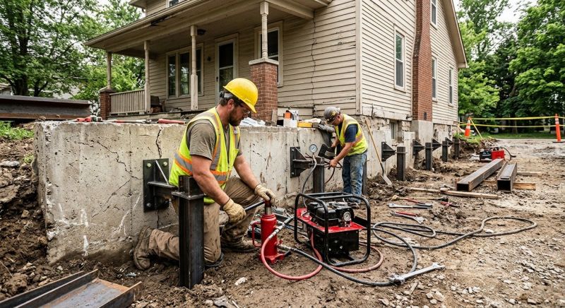 Foundation Stabilizing in Cheltenham, PA