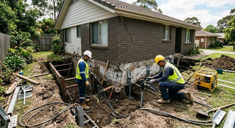 Foundation Stabilizing in Devon, PA