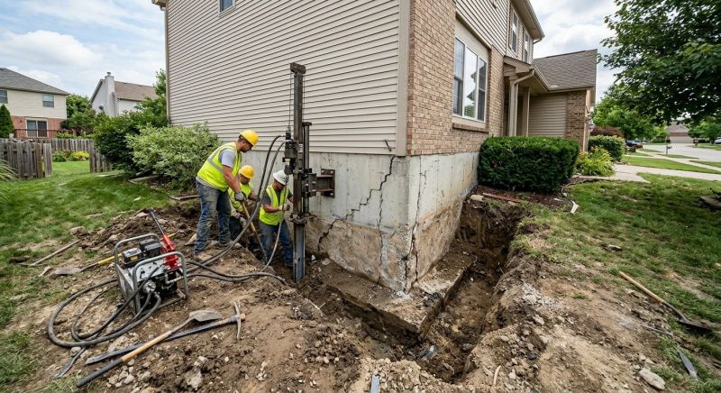 Foundation Stabilizing in Drexel Hill, PA