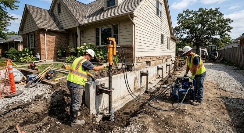 Foundation Stabilizing in Souderton, PA