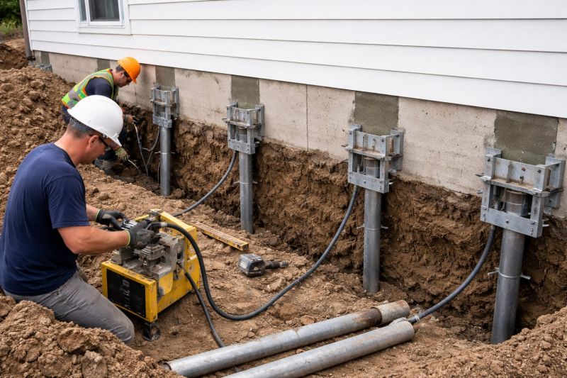 Helical Piers Installation in Ambler, PA