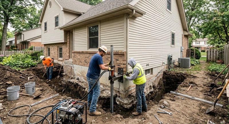 House Foundation Repair in Elkins Park, PA