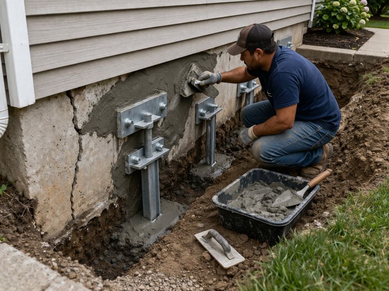 House Foundation Repair in Glenolden, PA
