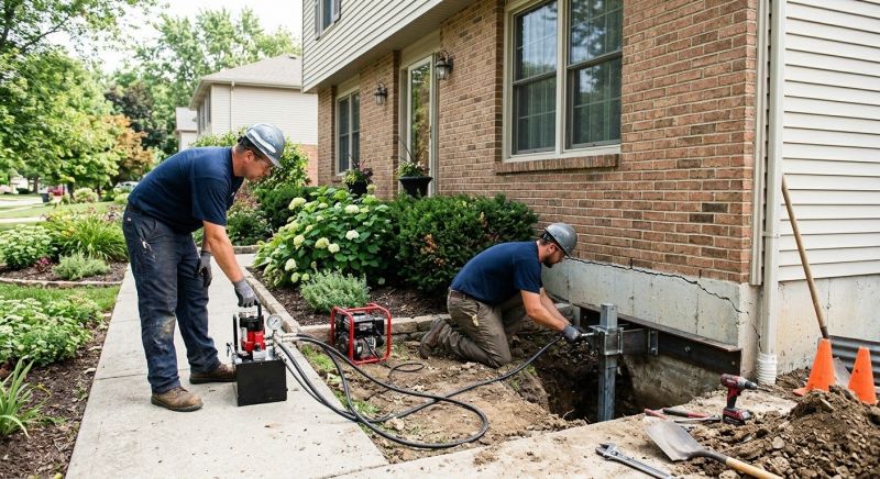 Settling Foundation Service in Ambler, PA
