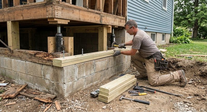 Sinking Foundation Repair in Cherry Hill, NJ