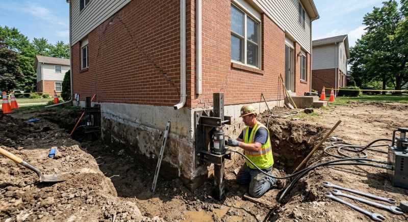 Sinking Foundation Repair in Dresher, PA