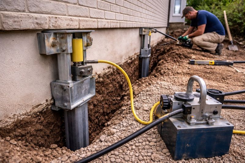Sinking Foundation Repair in Horsham, PA