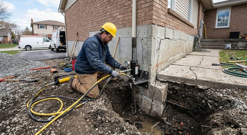 Sinking Foundation Repair in Riverton, NJ
