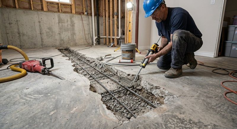 Slab Foundation Repair in Ambler, PA